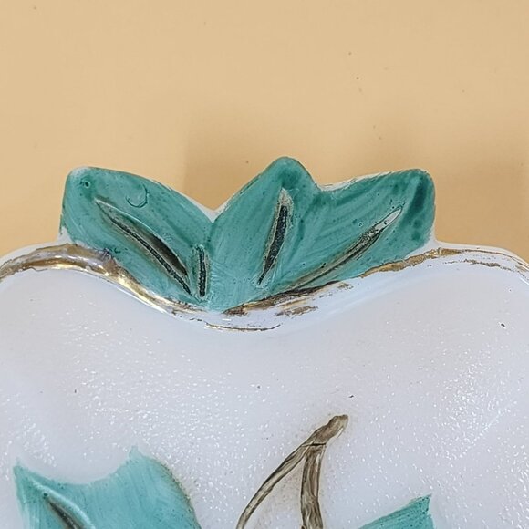 Vintage Grape Leaf Ceramic Decorative Plate 10"x8" - Picture 5 of 7